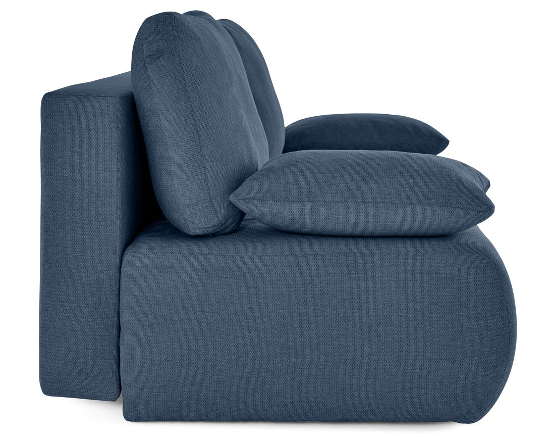 Canapé droit 3 places convertible avec coffre en tissu texturé Harper