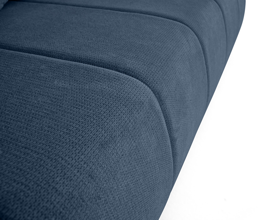 Canapé droit 3 places convertible avec coffre en tissu texturé Harper