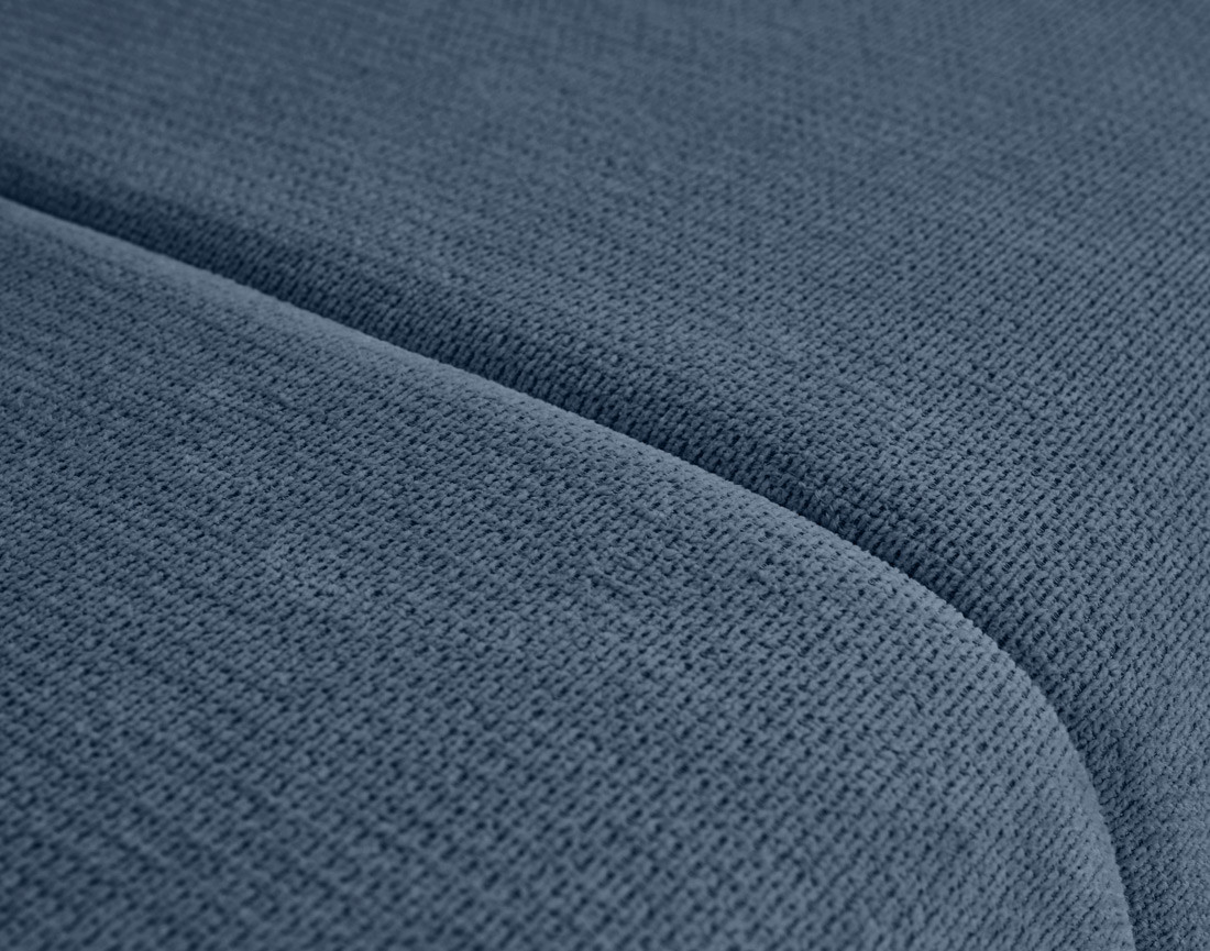 Canapé droit 3 places convertible avec coffre en tissu texturé Harper