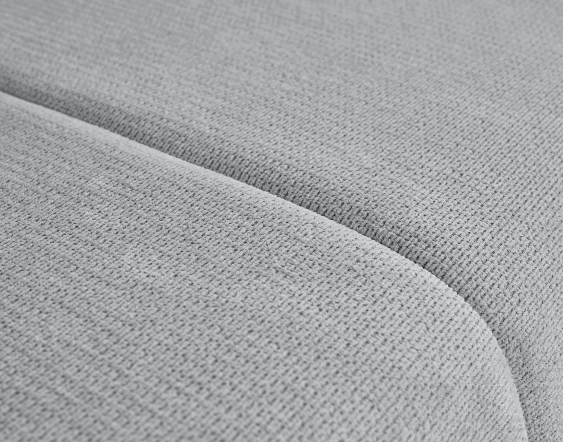 Canapé droit 3 places convertible avec coffre en tissu texturé Harper Canapé droit 3 places convertible avec coffre en tissu texturé Harper