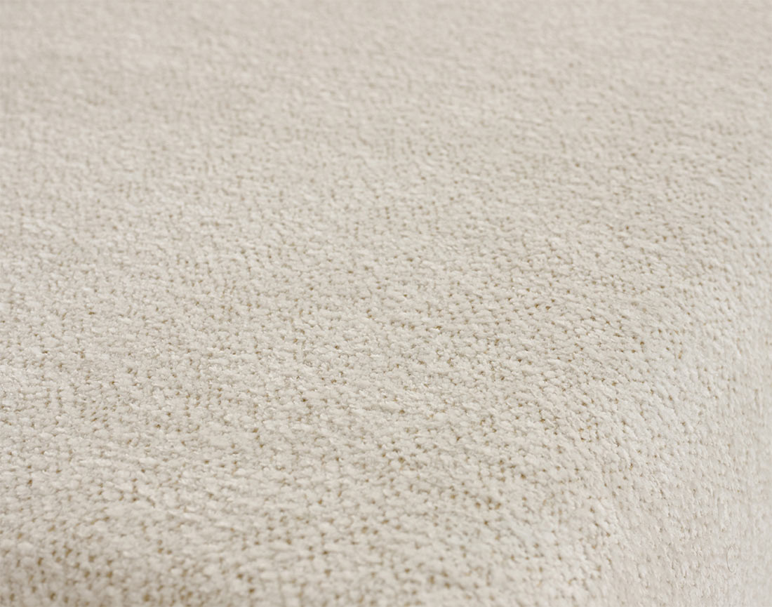 Canapé droit 3 places convertible avec coffre en tissu texturé Nora Canapé droit 3 places convertible avec coffre en tissu texturé Nora