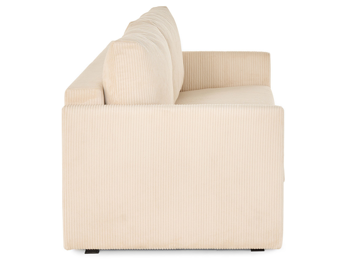 Canapé lit 3 places convertible express quotidien en velours côtelé | Best Mobilier