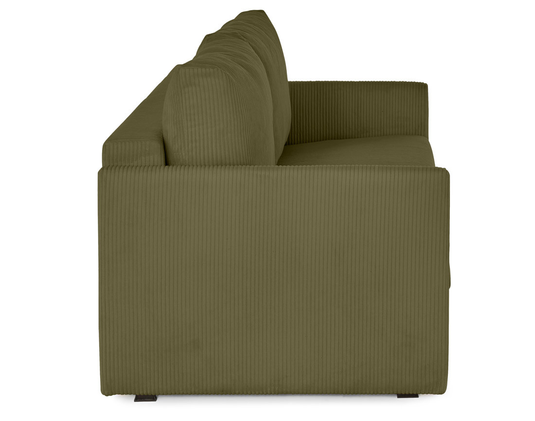 Canapé lit 3 places convertible express quotidien en velours côtelé | Best Mobilier