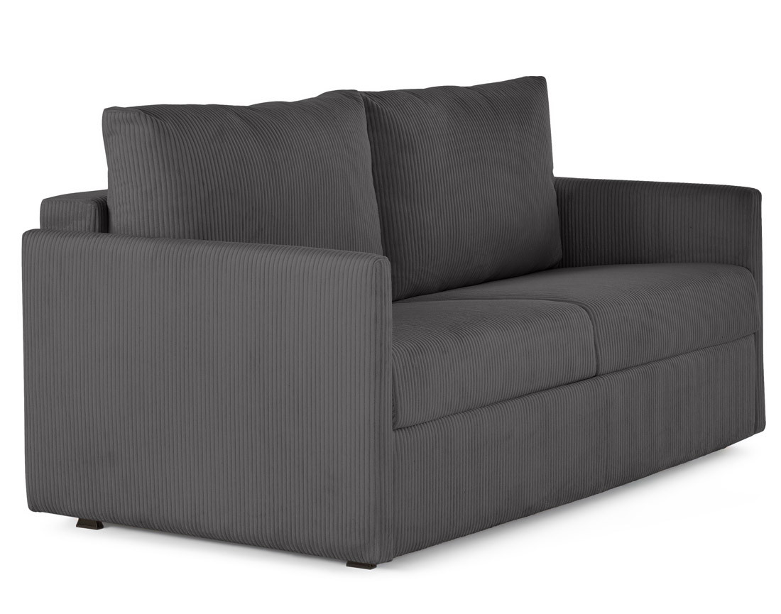 Canapé lit 3 places convertible express quotidien en velours côtelé | Best Mobilier