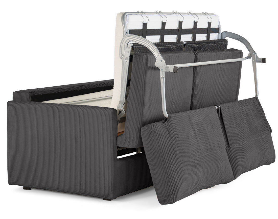 Canapé lit 3 places convertible express quotidien en velours côtelé | Best Mobilier