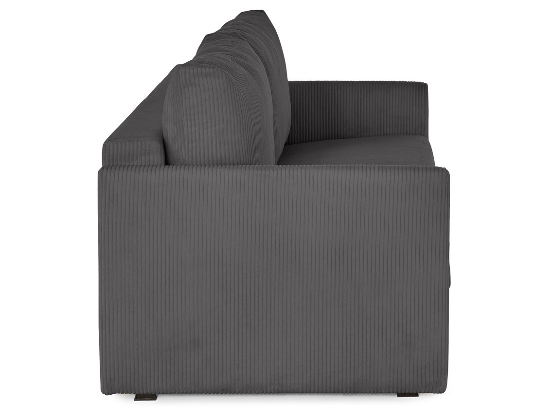 Canapé lit 3 places convertible express quotidien en velours côtelé | Best Mobilier