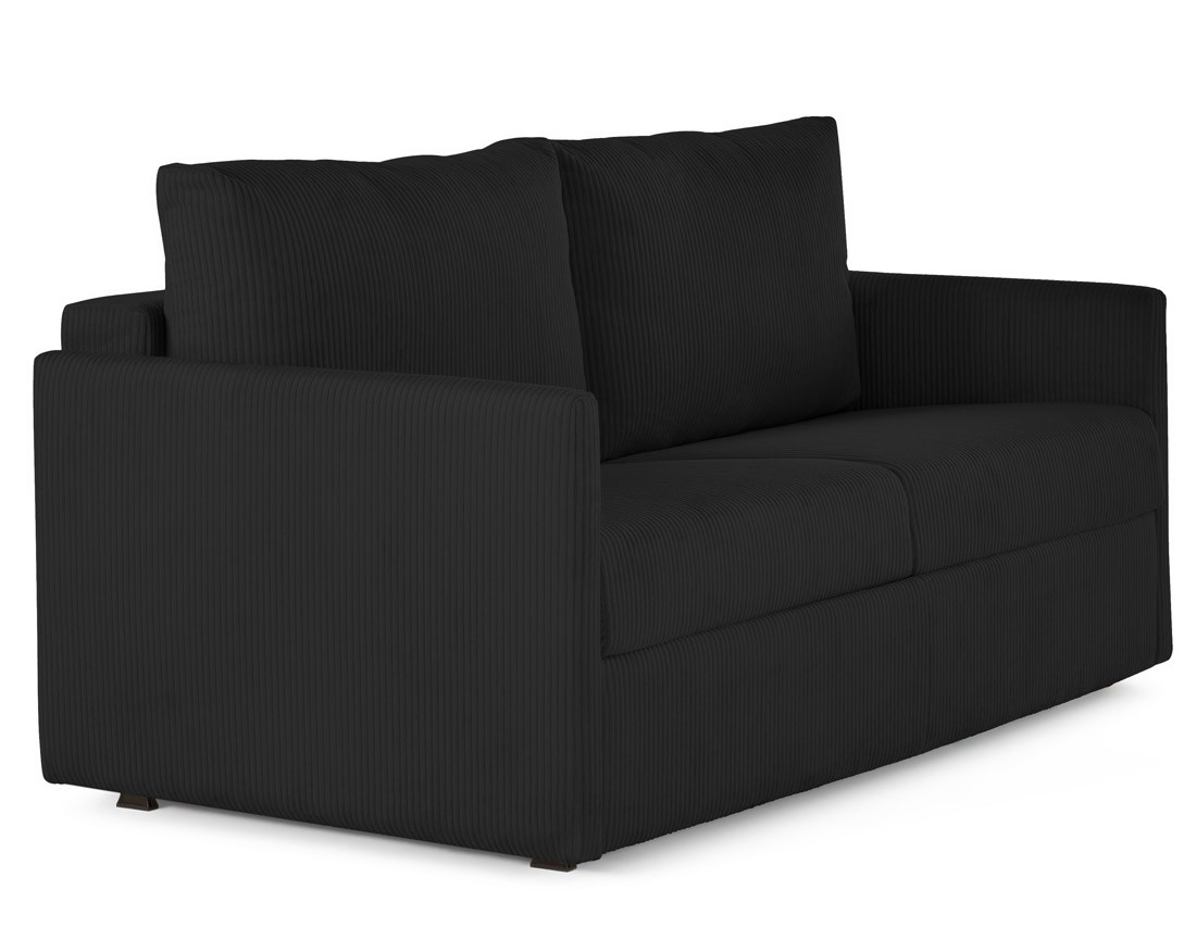 Canapé lit 3 places convertible express quotidien en velours côtelé | Best Mobilier
