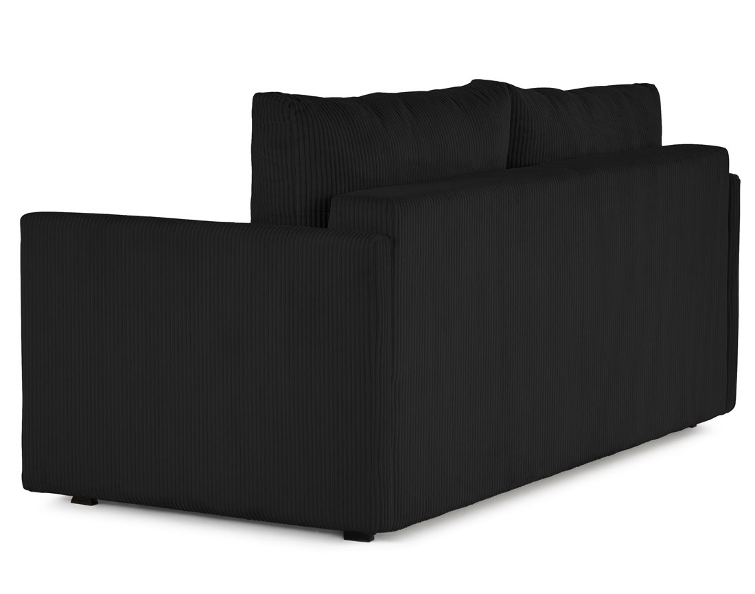 Canapé lit 3 places convertible express quotidien en velours côtelé | Best Mobilier