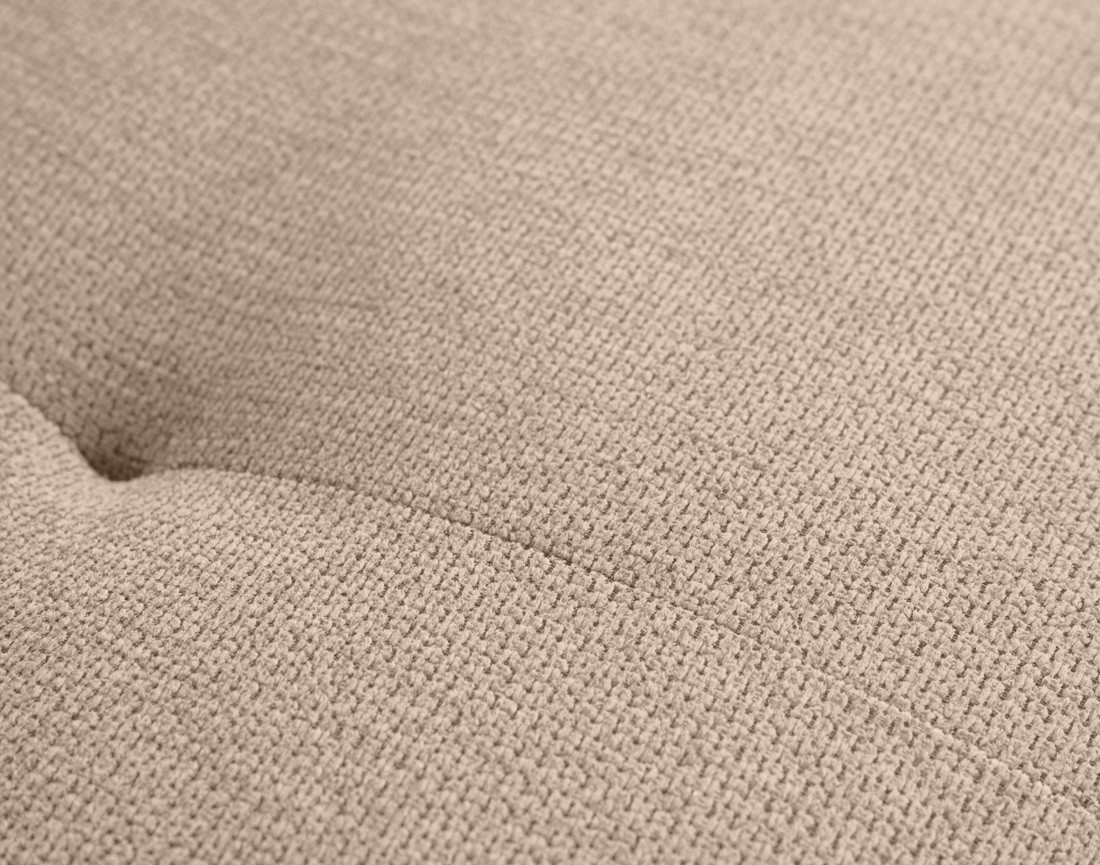 Canapé d'angle droit 4 places convertible avec coffre en tissu texturé Ninon Canapé d'angle droit 4 places convertible avec coffre en tissu texturé Ninon