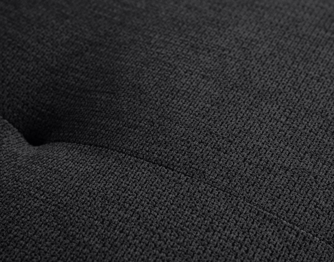 Canapé d'angle droit 4 places convertible avec coffre en tissu texturé Ninon Canapé d'angle droit 4 places convertible avec coffre en tissu texturé Ninon