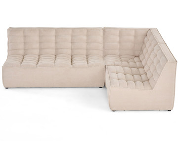 Canapé modulable d'angle réversible 4 places Ellie - Best Mobilier