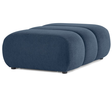 Pouf en tissu texturé Debbie