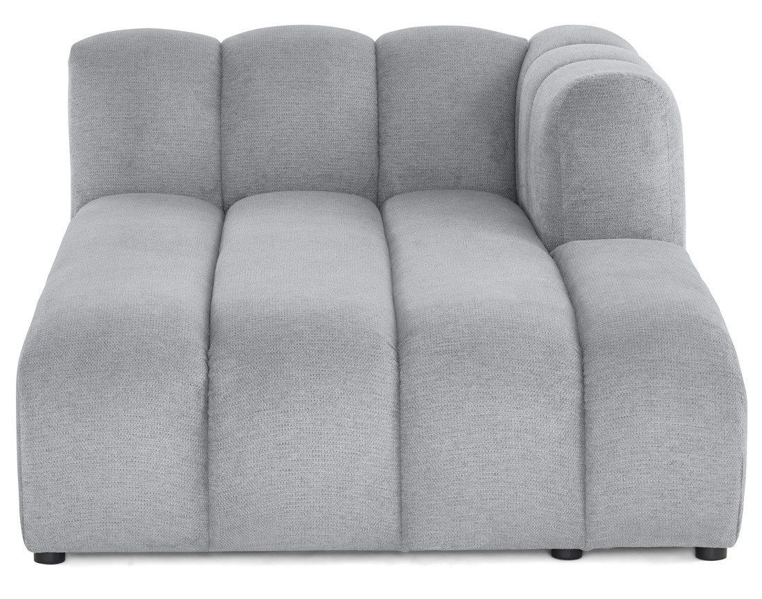 Module d'assise méridienne droit en tissu texturé Debbie Module d'assise méridienne droit en tissu texturé Debbie