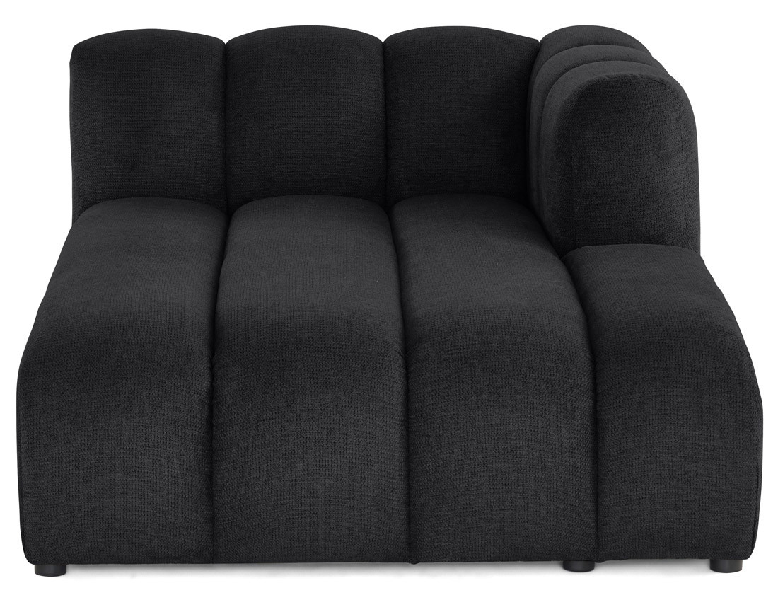 Module d'assise méridienne droit en tissu texturé Debbie Module d'assise méridienne droit en tissu texturé Debbie