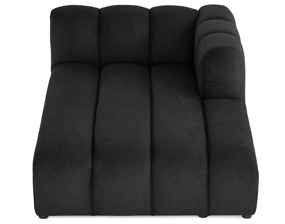 Module d'assise méridienne droit en tissu texturé Debbie Module d'assise méridienne droit en tissu texturé Debbie