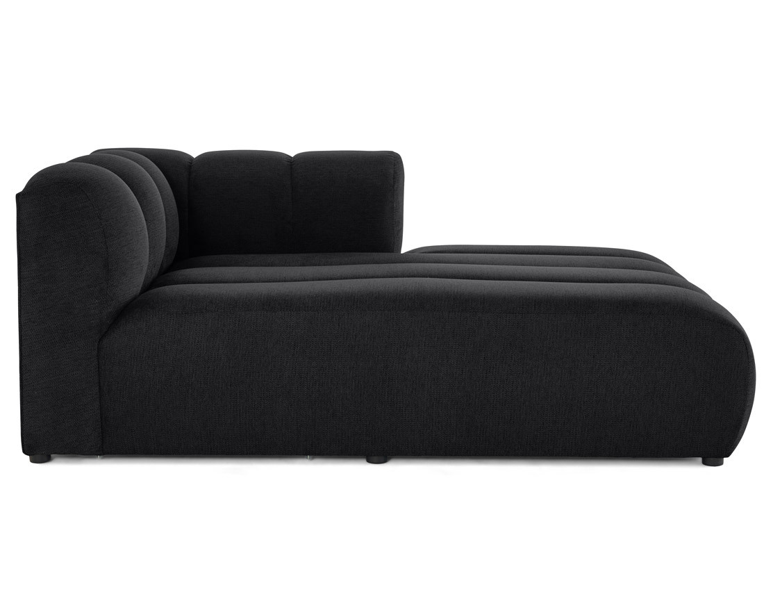 Module d'assise méridienne droit en tissu texturé Debbie Module d'assise méridienne droit en tissu texturé Debbie