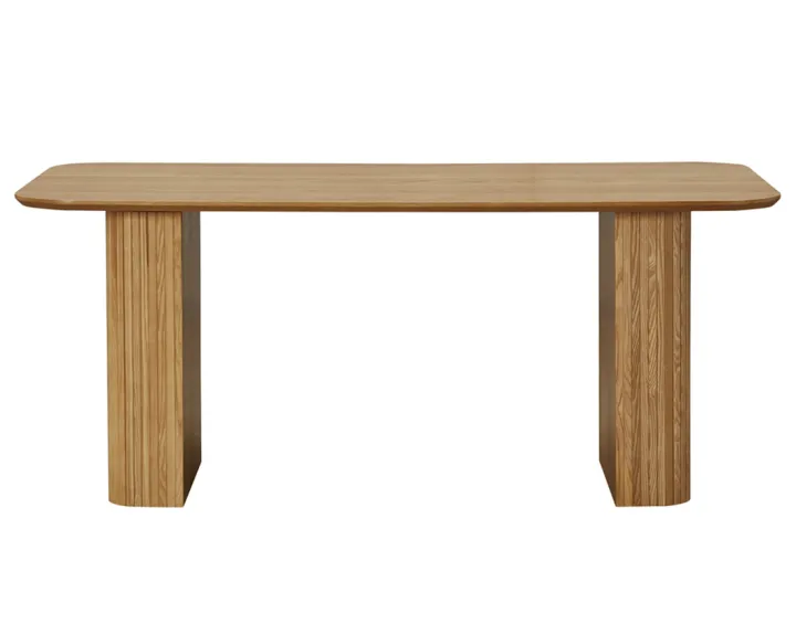 Table à manger bois plaqué chêne 180 cm Milazzo