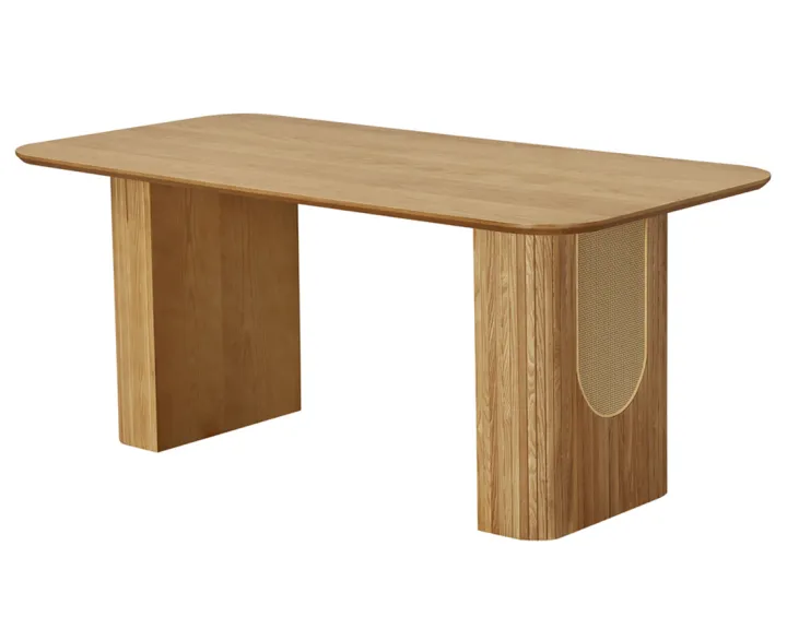 Table à manger bois plaqué chêne 180 cm Milazzo