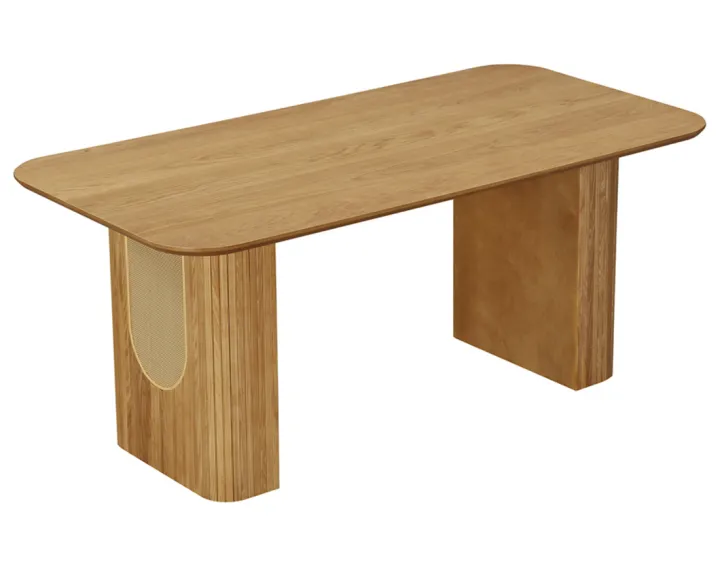 Table à manger bois plaqué chêne 180 cm Milazzo