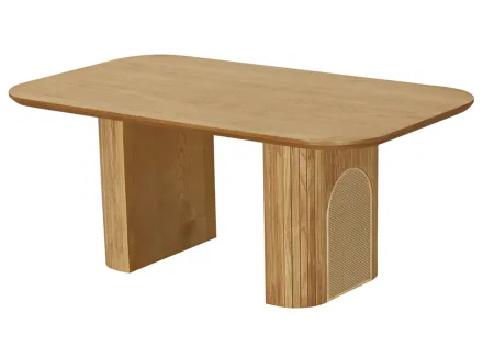 Table basse bois plaqué chêne 120 cm Milazzo