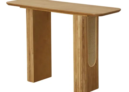 Console bois plaqué chêne 120 cm Milazzo