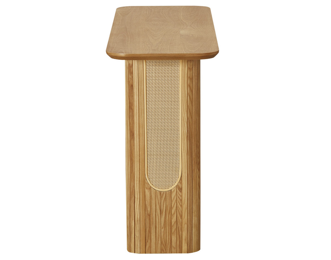 Console bois plaqué chêne 120 cm Milazzo
