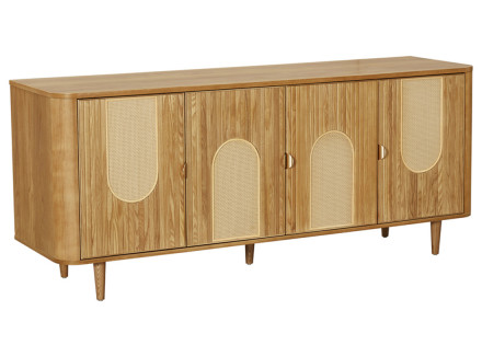 Buffet bas bois plaqué chêne 176 cm Milazzo