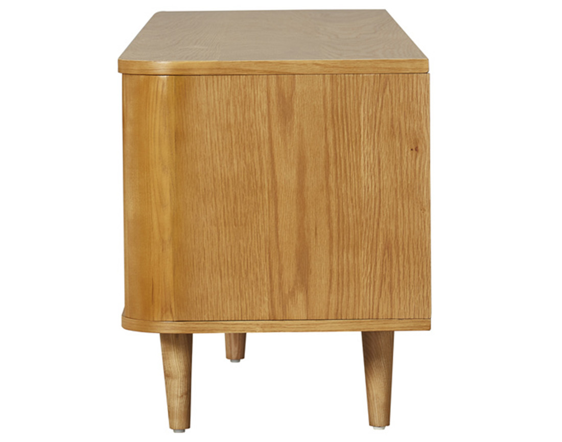 Meuble TV bois plaqué chêne 180 cm Milazzo