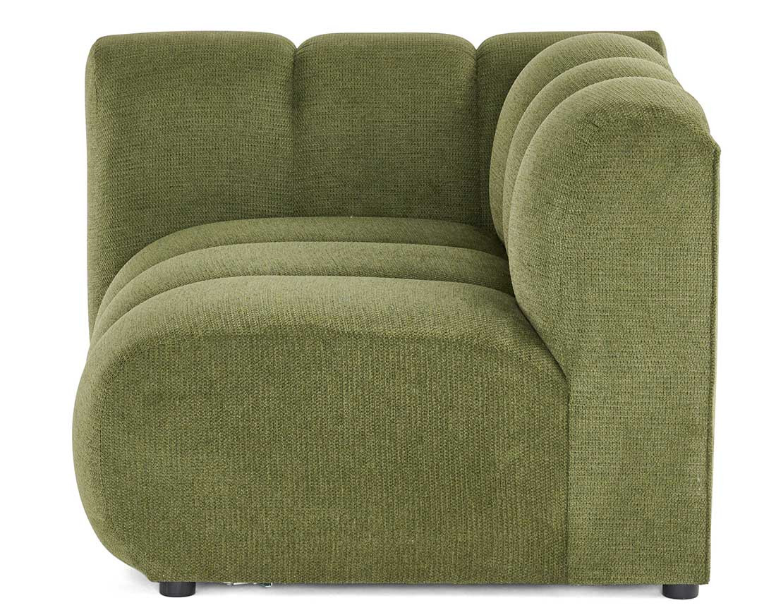Module d'assise gauche en tissu texturé Debbie Module d'assise gauche en tissu texturé Debbie