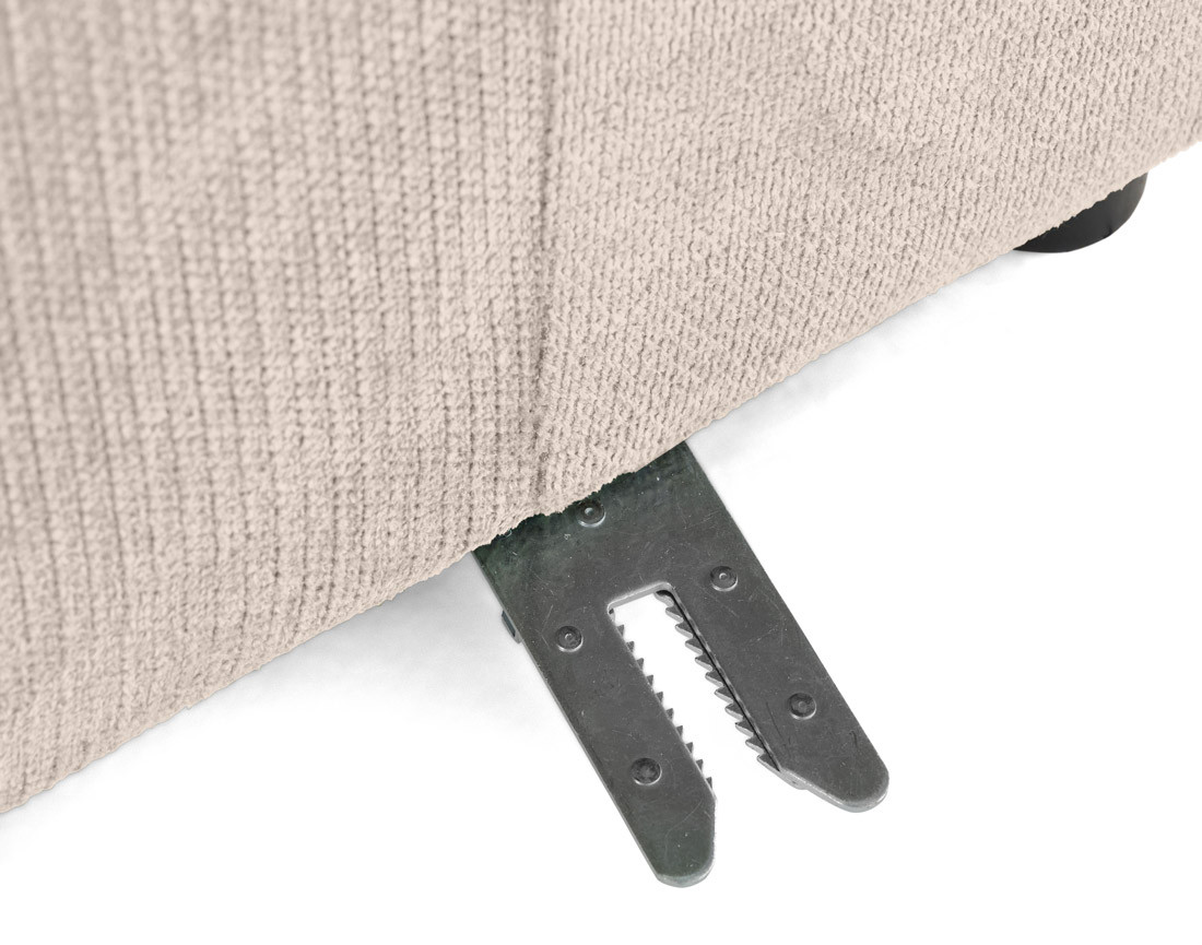 Module d'assise gauche en tissu texturé Debbie