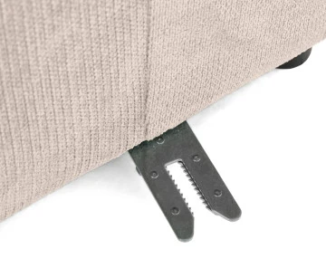 Module d'assise gauche en tissu texturé Debbie