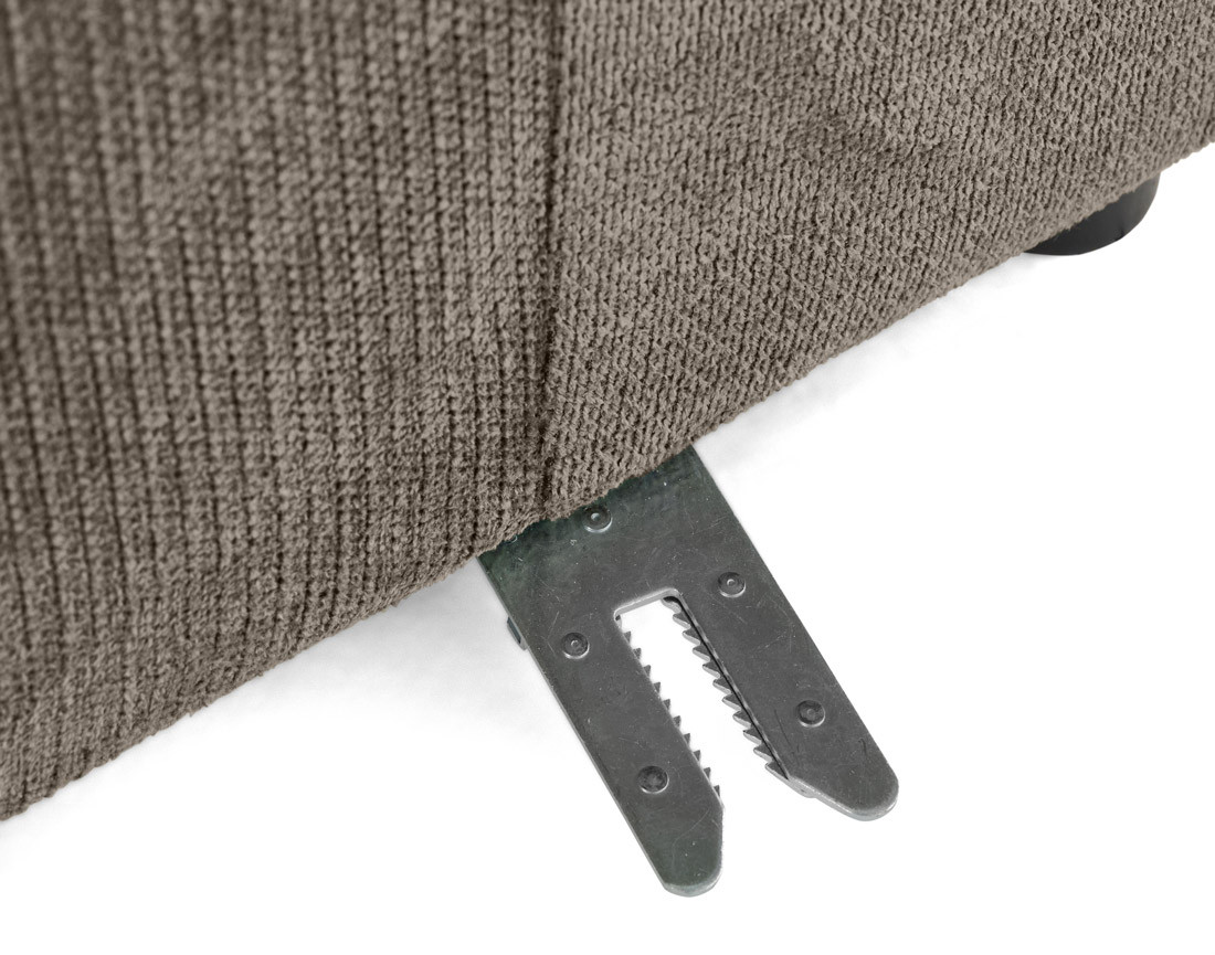 Module d'assise gauche en tissu texturé Debbie