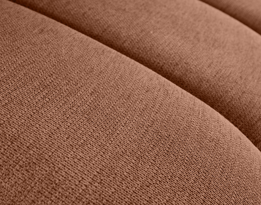 Module d'assise gauche en tissu texturé Debbie