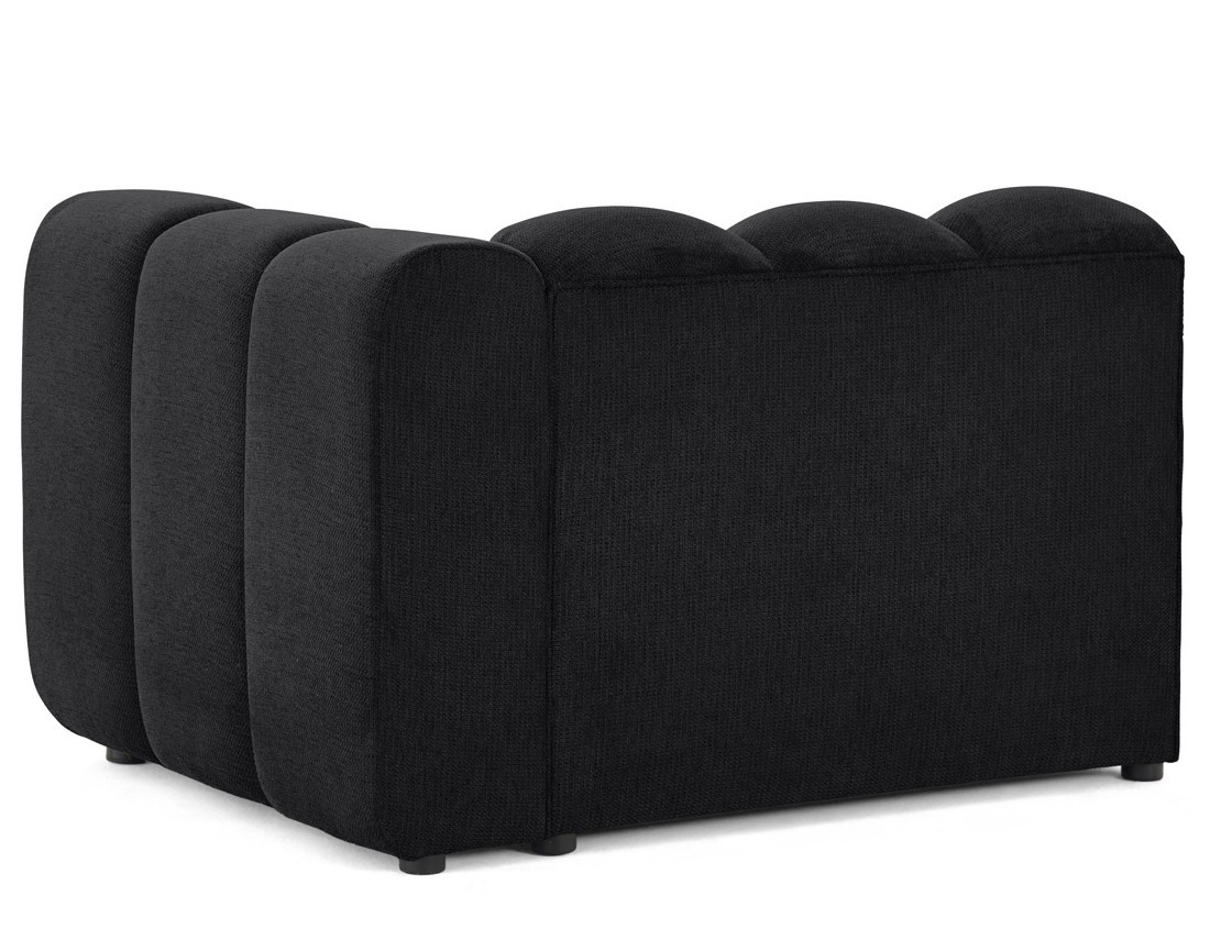 Module d'assise droit en tissu texturé Debbie