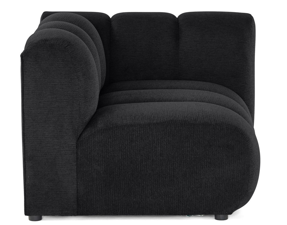 Module d'assise droit en tissu texturé Debbie