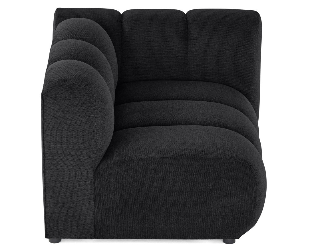 Module d'assise droit en tissu texturé Debbie