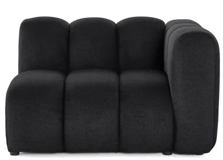Module d'assise droit en tissu texturé Debbie
