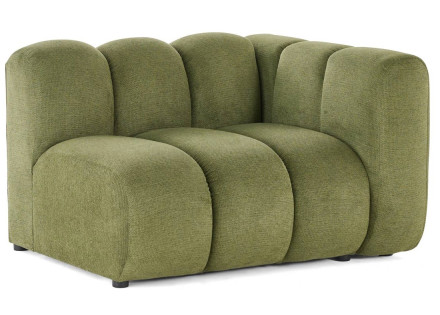 Module d'assise droit en tissu texturé Debbie