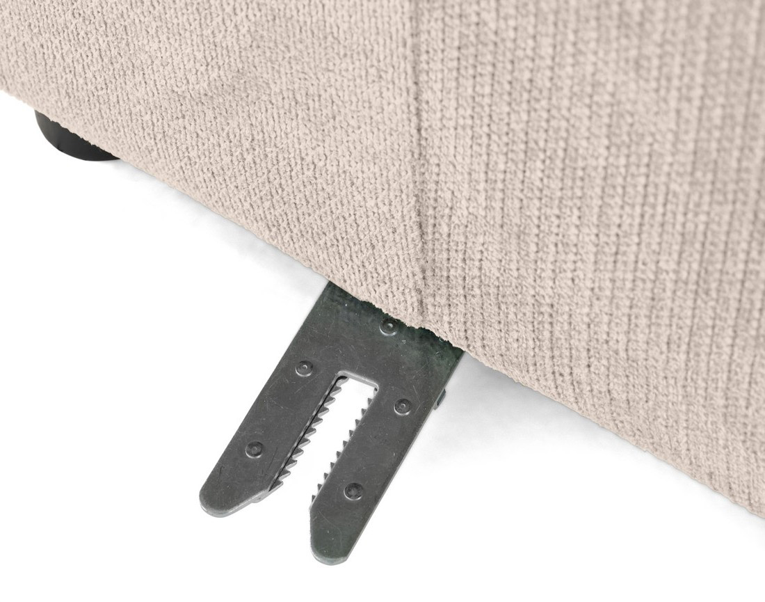 Module d'assise droit en tissu texturé Debbie Module d'assise droit en tissu texturé Debbie