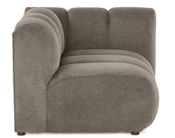Module d'assise droit en tissu texturé Debbie