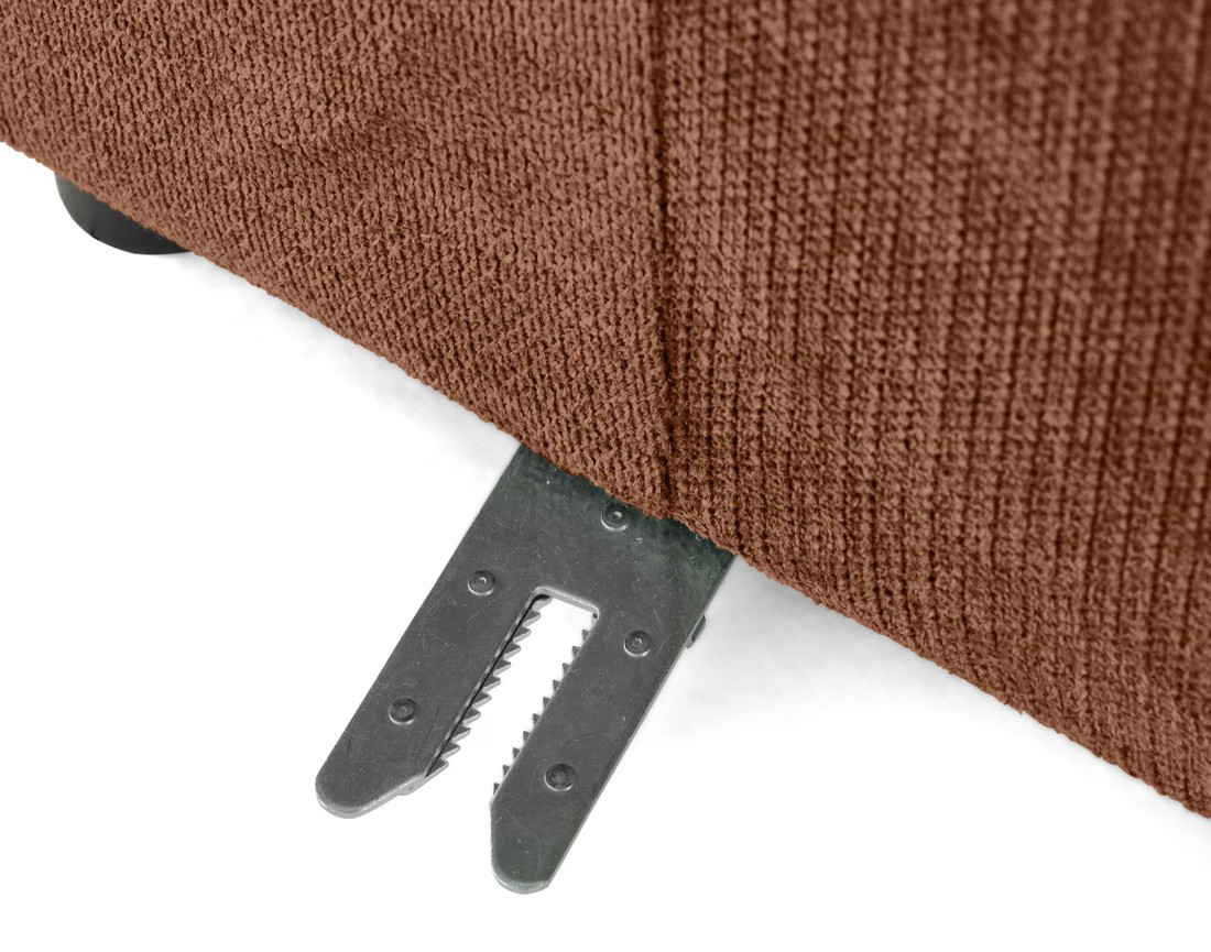 Module d'assise droit en tissu texturé Debbie