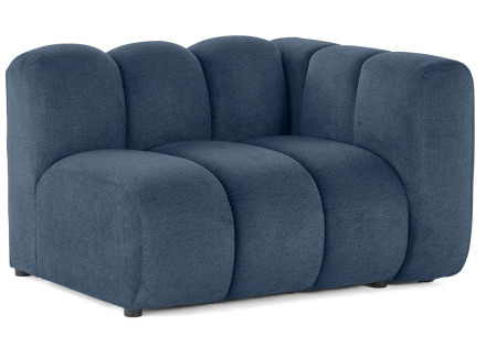 Module d'assise droit en tissu texturé Debbie
