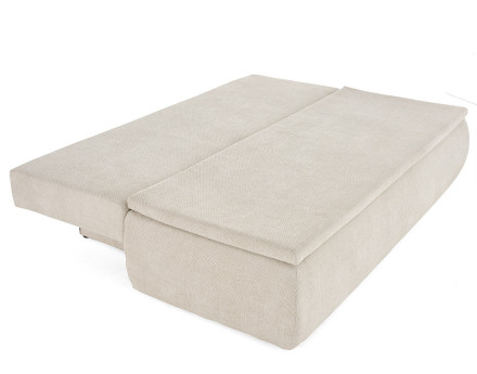 Canapé 3 places convertible avec coffre en velours texturé Kurt