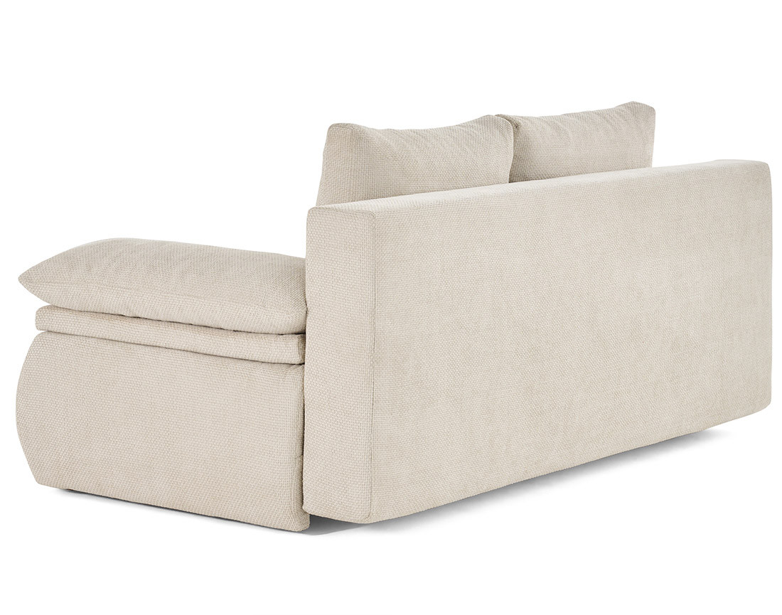 Canapé 3 places convertible avec coffre en velours texturé Kurt Canapé 3 places convertible avec coffre en velours texturé Kurt