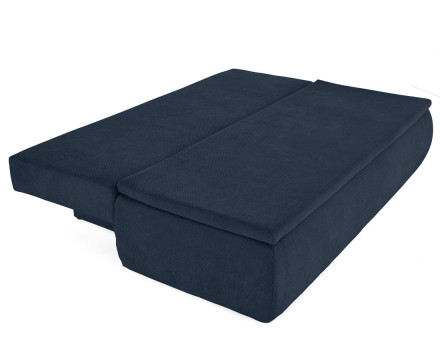 Canapé 3 places convertible avec coffre en velours texturé Kurt