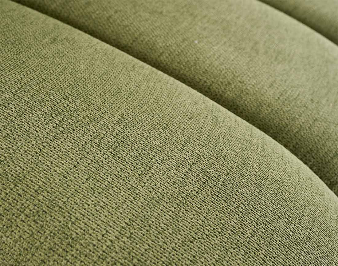 Canapé modulable d'angle droit 4 places avec accoudoir en tissu texturé Debbie