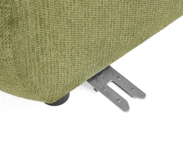 Canapé modulable d'angle gauche 4 places avec accoudoir en tissu texturé Debbie