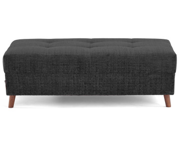 Pouf en velours texturé Rune