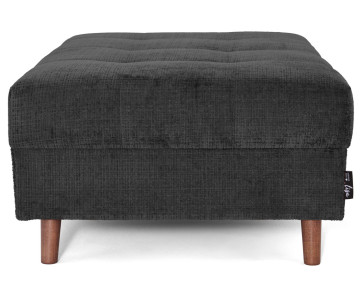 Pouf en velours texturé Rune