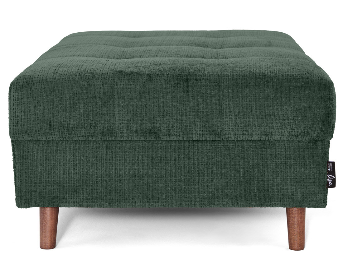 Pouf en velours texturé Rune